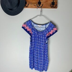 Skies are Blue > Blue Short Sleeve Top Small